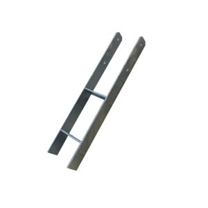 Ocelová H - kotva do země 12 x 12 cm, délka 80 cm LG1898