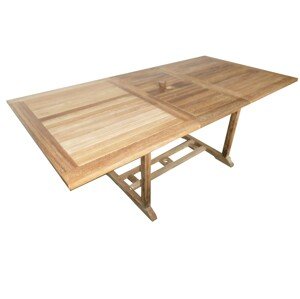 Dřevěný stůl Bali hranatý teakový rozkládací TX345911