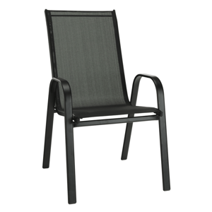 AKCE Tmavě šedá stohovatelná židle ALDERA II.jakost