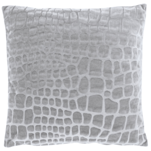Sametový dekorační polštářek NANOU 45x45 cm, světle šedý