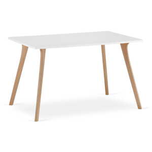 Bílý jídelní stůl MONTI 120x80 cm