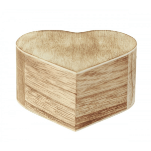 Dřevěná krabička HEART SHAPE