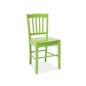 Zelená dřevěná židle CD-57