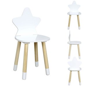 Bílá dětská stolička STAR
