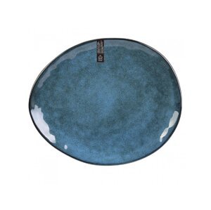 Modrý keramický talíř LAGOON