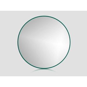 In-Design Zrcadlo RoundLine - zelený matný rám, bez osvětlení Průměr zrcadla (mm): 600