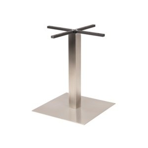 In-Design Centrální stolová noha hranatá Oliver Big imitace nerez výška 730 mm