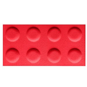In-Design Nástěnný dětský 3D obklad kostka 60×30 cm – různé barvy Obkladový panel: Barva: Červená