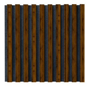 In-Design Nástěnný akustický panel 50×50 s filcovou podložkou, jednostranný lem Obkladový panel: Barva: Ořech