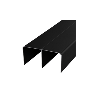 LAGUNA Horní vedení SOLID, dvojité, strukturovaná černá matná Délka profilu: 2,0 m