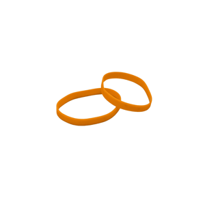 In-Design Okrasný gumový kroužek k věšáku HOLE - oranžový
