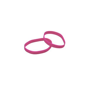 In-Design Okrasný gumový kroužek k věšáku HOLE - růžový