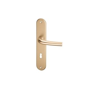 AC-T SERVIS Dveřní klika ANNA bronz - oválné štítové kování 90 mm Provedení štítu: PZ - fabkový klíč