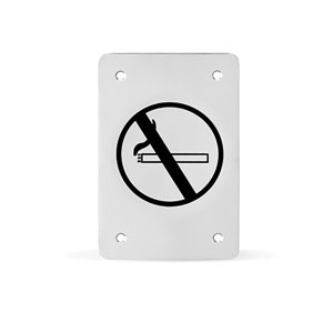 AC-T SERVIS Piktogram hranatý nerez - zákaz kouření