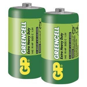 Baterie C GP R14 Greencell (blistr 2ks)