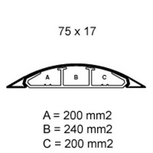 Přechodová podlahová lišta IBOCO CSP-N 75x17 G šedá (2m) 01332