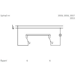 ABB Garant vypínač č.6 IP66 šedá 3558-06750