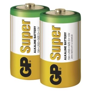 Baterie D GP LR20 Super alkalické (blistr 2ks)