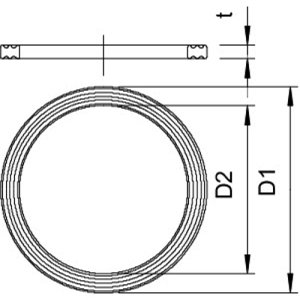 Těsnící kroužek OBO 107 F PG13.5 PE 2030136