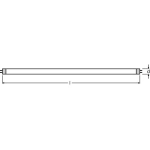 Zářivková trubice OSRAM LUMILUX L 8W/827 T5 G5 teplá bílá 2700K 288mm