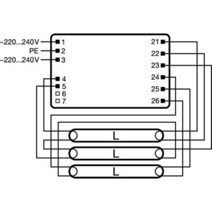 Elektronický předřadník OSRAM QT-FIT8 3X18,4X18/220-240