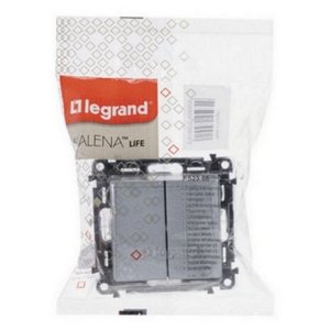Legrand Valena LIFE vypínač č.5 lustrový hliník 752305