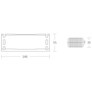 Kabelová spojka/odbočka gelová SH1410 bez svorkovnice 1x(35-95mm2) SHARK 410/S 1000533