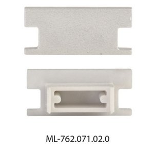 Koncovka LED profilu BD bez otvoru stříbrná McLED ML-762.071.02.0