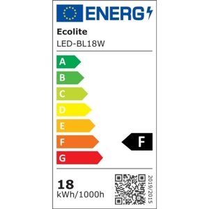 LED svítidlo Ecolite OVAL 18W/1300lm 4000K IP54 šedý LED-BL18W-SED