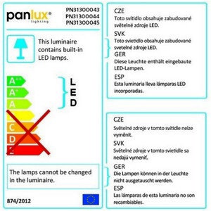 Svítidlo SATURN LED 15W IP54 bílá Panlux PN31300043