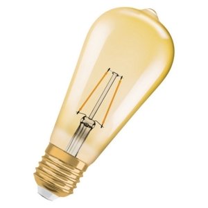 LED žárovka Vintage 1906 E27 OSRAM 2,5W (20W) teplá bílá (2000K) Retro Filament Gold Edison