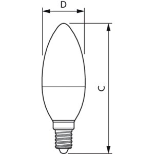 LED žárovka E14 Philips CP B35 FR 5W (40W) neutrální bílá (4000K), svíčka