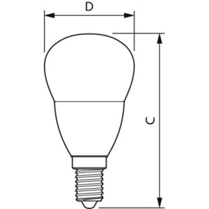 LED žárovka E14 Philips CP P45 FR 5W (40W) neutrální bílá (4000K)