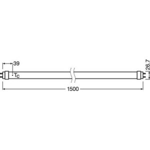 LED trubice zářivka OSRAM SubstiTUBE Value T8 EM/230V 150cm 18W (36W) 4000K neutrální bílá G13