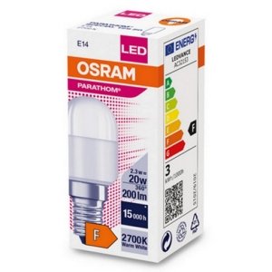 LED žárovka do lednice E14 OSRAM PARATHOM T26 FR 2,3W (20W) teplá bílá (2700K)