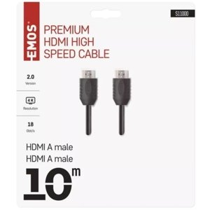 HDMI high speed kabel 2.0 EMOS S11000 A-A vidlice, délka 10m