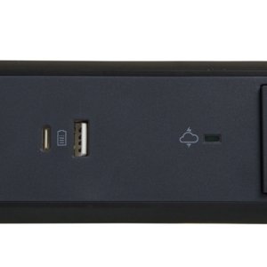 Prodlužovací kabel 1,5m 3zásuvky USB A+C přepěťová ochrana Legrand 49424 černá/tmavě šedá