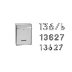 Nerezová poštovní schránka, vhodná pro použití i do sestav Richter BK.240.N nerez matná