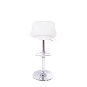 Barová židle G21 Aletra koženková prošívaná white 60023302