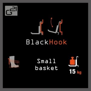 Závěsný systém G21 BlackHook small basket 30x22x23cm 635017
