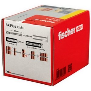 Hmoždinky FISCHER SX Plus 10x80 568110 (25ks)