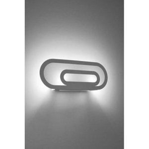Nástěnné svítidlo SOLLUX Saccon G9 2x40W bez zdroje ocel/PVC bílá SL.0931