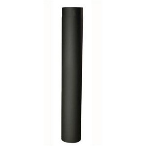 Roura kouřová STEEL 130mm/1000 tloušťka 1,5mm černá RO130.1000.15.0 654141