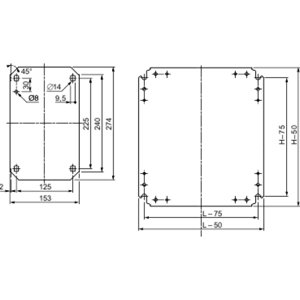 Plný montážní panel 1000x800 Schneider Electric NSYMM108