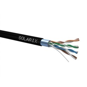 FTP kabel Solarix SXKD-5E-FTP-PE černý venkovní