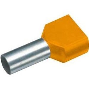 Lisovací dutinky dvojité oranžové GPH DID 0,5-8 průřez 0,5mm2 délka 8mm (500ks)