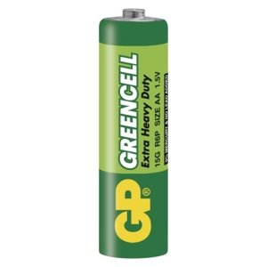 Tužkové baterie AA GP R6 Greencell (fólie 4ks)