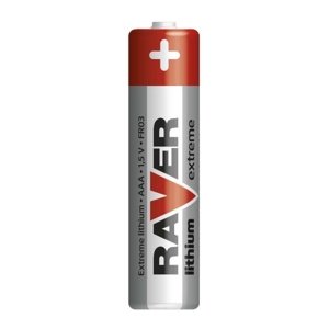 Mikrotužkové baterie AAA RAVER FR03 lithiové (blistr 2ks)