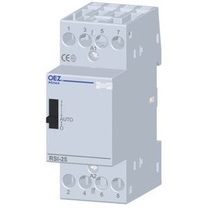 Instalační stykač OEZ RSI-25-40-X230-M AC/DC s manuálním ovládáním