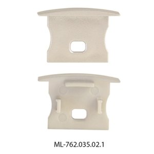 Koncovka LED profilu VK s otvorem stříbrná McLED ML-762.035.02.1